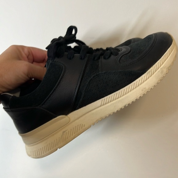 Everlane The Trainer Black Leather Sneakers - Picture 3 of 6